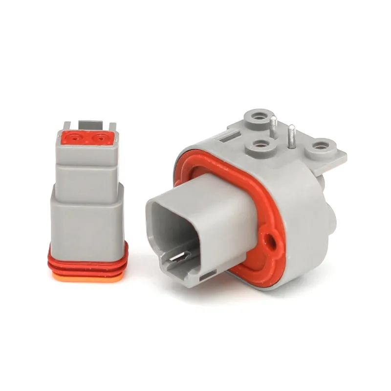 2/4/6/8/12pin Dt13 Conector Automotriz Impermeable Dt Con Ángulo Recto Montaje en PCB Enchufe de Cable a Placa Venta Directa de Fábrica