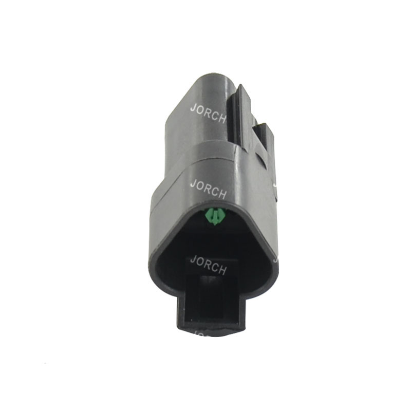 3 Conector eléctrico Deutsch Dt serie hembra y macho negro a prueba de agua para automóviles Dt06-3s Dt04-3p
