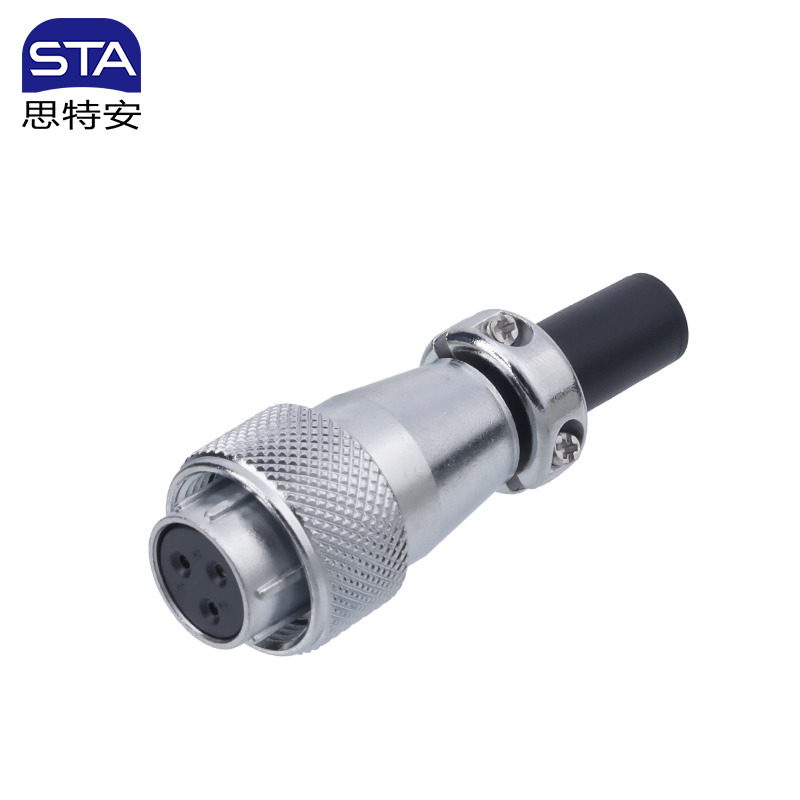 2/3/4/5/6/7/8/9/10/12/14 Pin Ws20 Conector Circular Metálico Femenino ODM/OEM para Equipos Automotrices