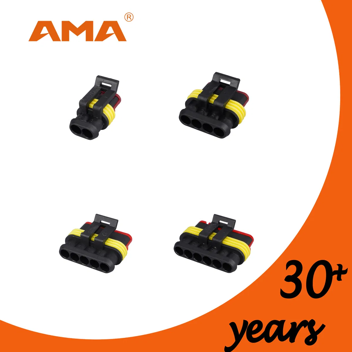 Conector 70102 eléctrico automotriz hembra 2 pin 3 pin 4 pin 5 pin 6 pin a prueba de agua