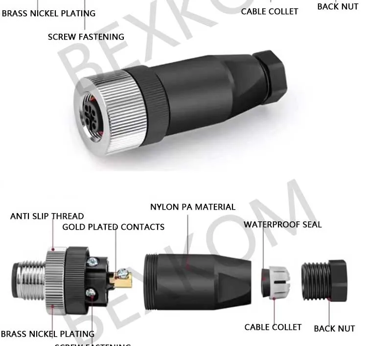 Ventas Directas de Fábrica Sensor de Robot Serie M M5 M8 M12 Conector Impermeable de Equipos Industriales