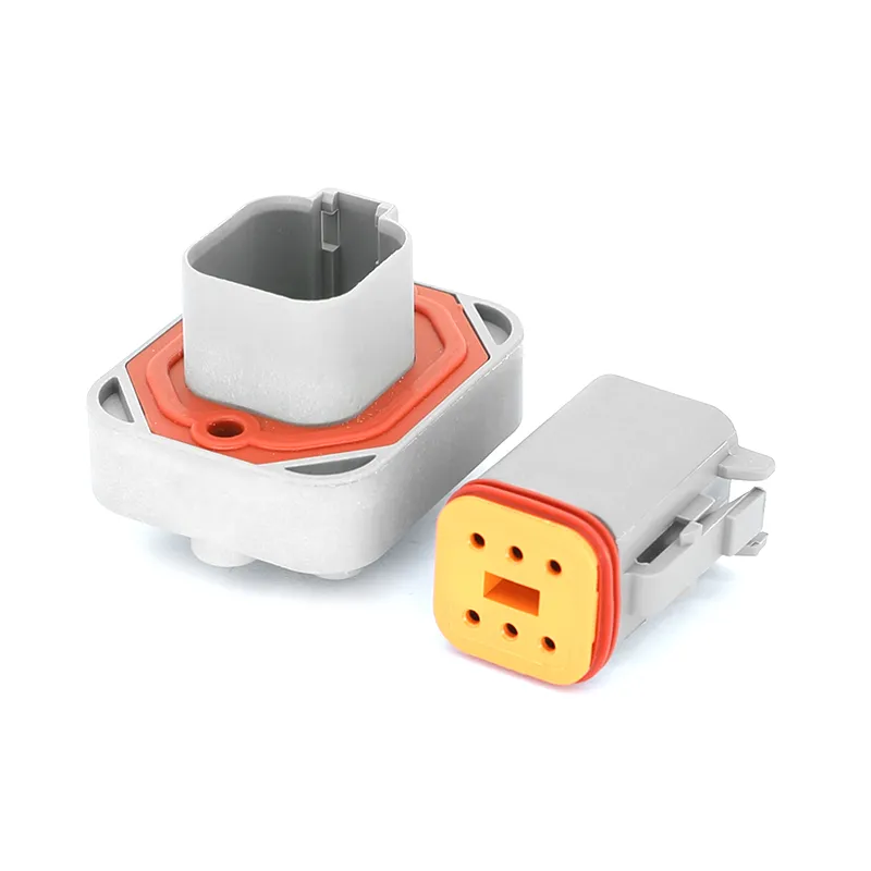 2/4/6/8/12pin Dt15 Conector Automotriz Impermeable Dt Pin Recto Montaje PCB Cabeza Cable a Placa Enchufe Socket Venta Directa de Fábrica