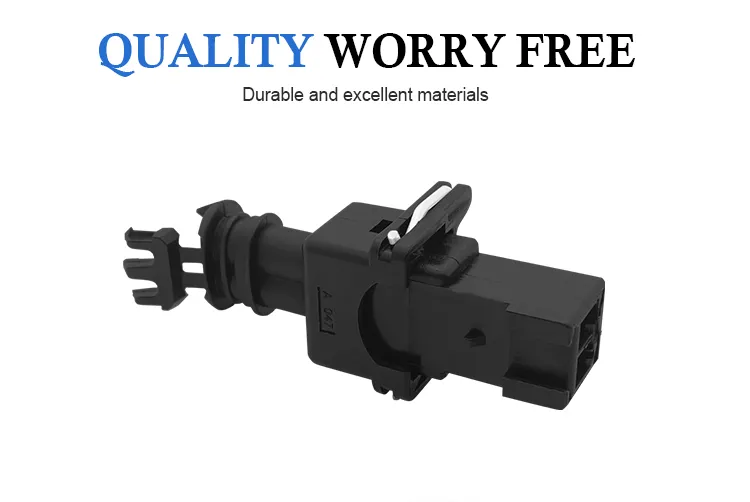 Fabricación 2p Conector de enchufe del arnés del sensor de temperatura del agua del automóvil y bocina de caracol