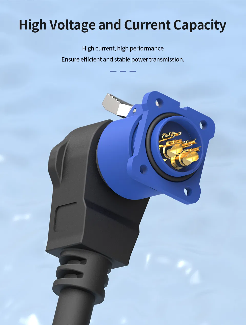 Conector de puerto de carga de batería de litio para vehículo eléctrico de bicicleta eléctrica de China