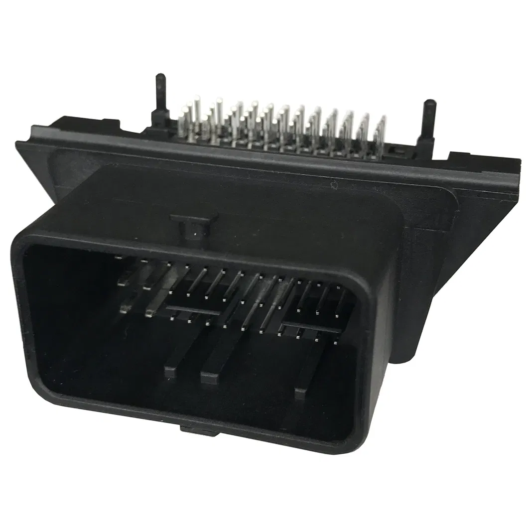 Conector vertical de encabezado PCB de ECU automotriz Molex Wire to Board CMC 48 Vie vista de detalle
