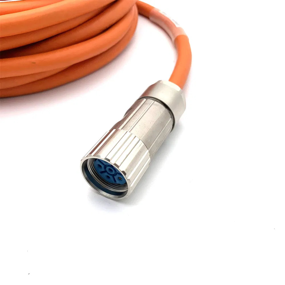 La aplicación de servo de M23 Cable de 6 polos Conector del codificador de servomotor.