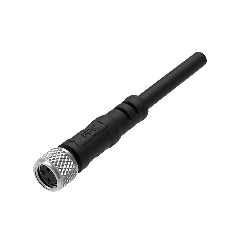 OEM ODM 3 4 5 6 8 12 Pin Macho Hembra Enchufe Metal Circular Sensor Pasacables Cable Impermeable IP68 Cable Moldeado M12 Conector