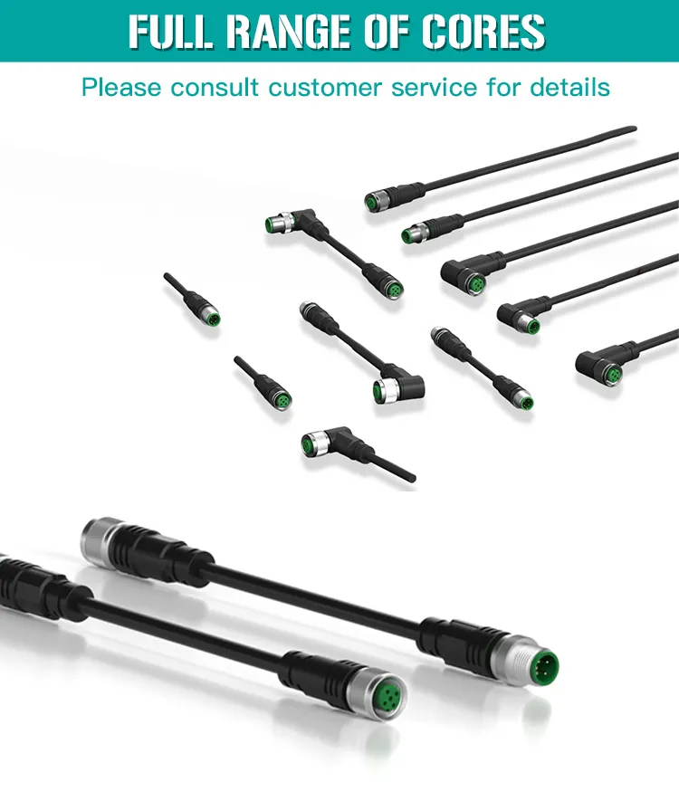 Conectores Impermeables de Alta Calidad M5 M8 M16 M23 para Sensores