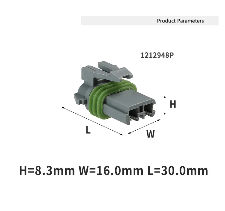Waterproof Connector, Automotive Plug-in, Male-Female Plugs 1939 Connector, Bracket for Motor Wire 1212948p