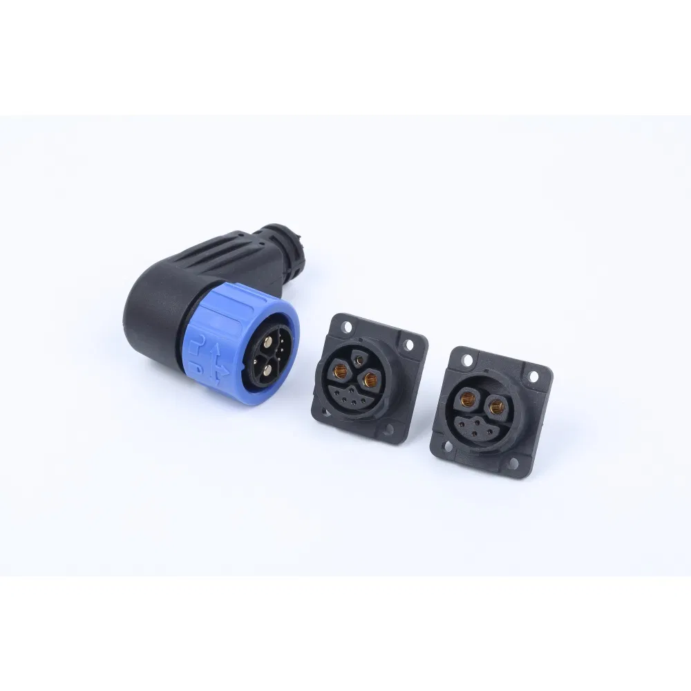 2 Pin de alta tensión IP67 Conector de motor impermeable para sistemas de baterías de litio