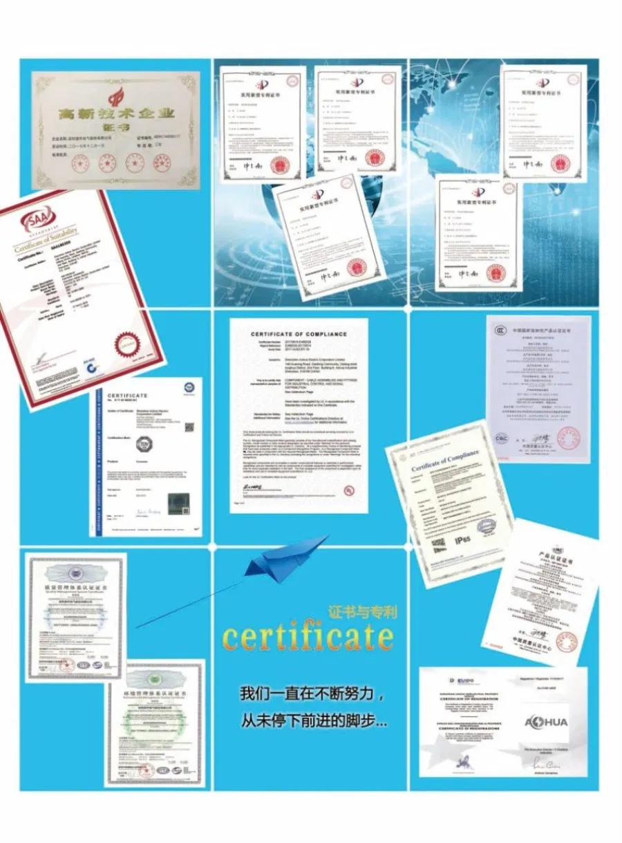 Certificados de Conectores impermeables