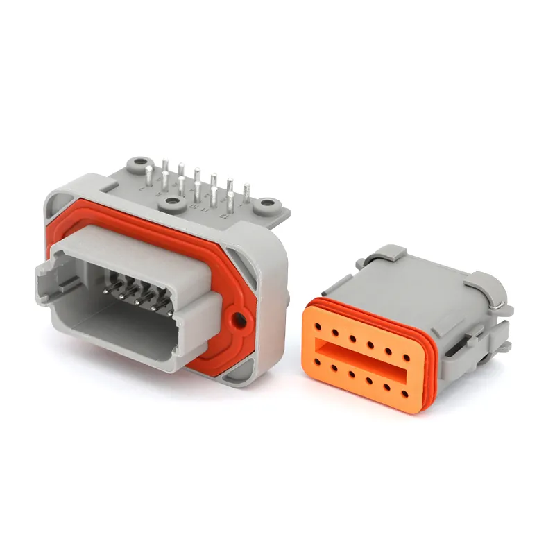 2/4/6/8/12pin Dt13 Conector Automotriz Impermeable Dt Con Ángulo Recto Montaje en PCB Enchufe de Cable a Placa Venta Directa de Fábrica