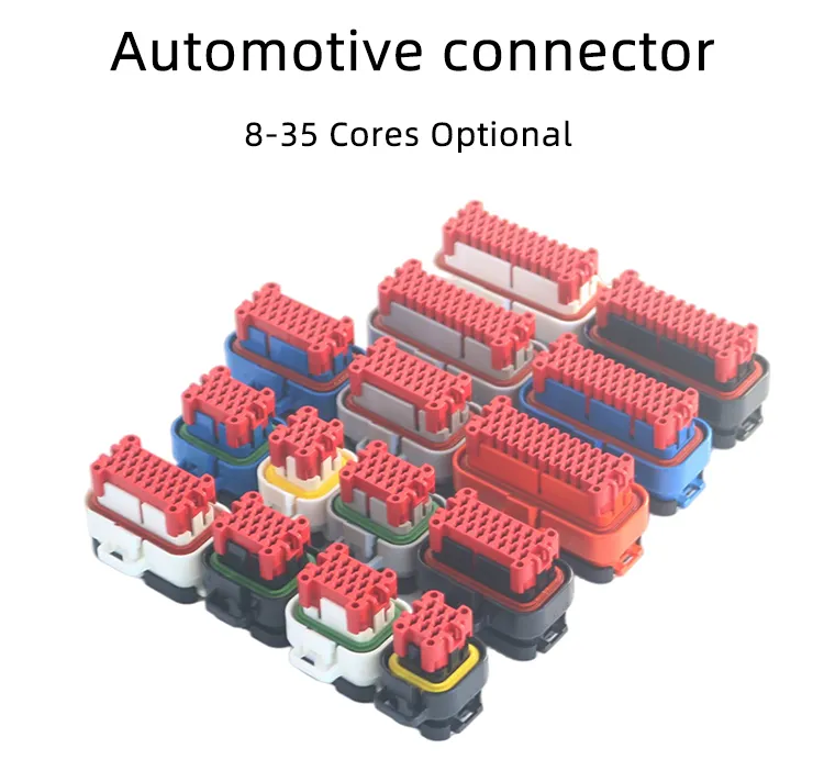 Conector de potencia rápido de arnés de cableado sellado de nylon con contacto de latón automotriz 8 vías 776286-1 personalizado