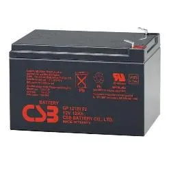 Batería Csb Gp12400, B2 Terminal, Compatible con sistemas APC UPS, Recargable, Altamente eficiente, A prueba de fugas y libre de mantenimiento