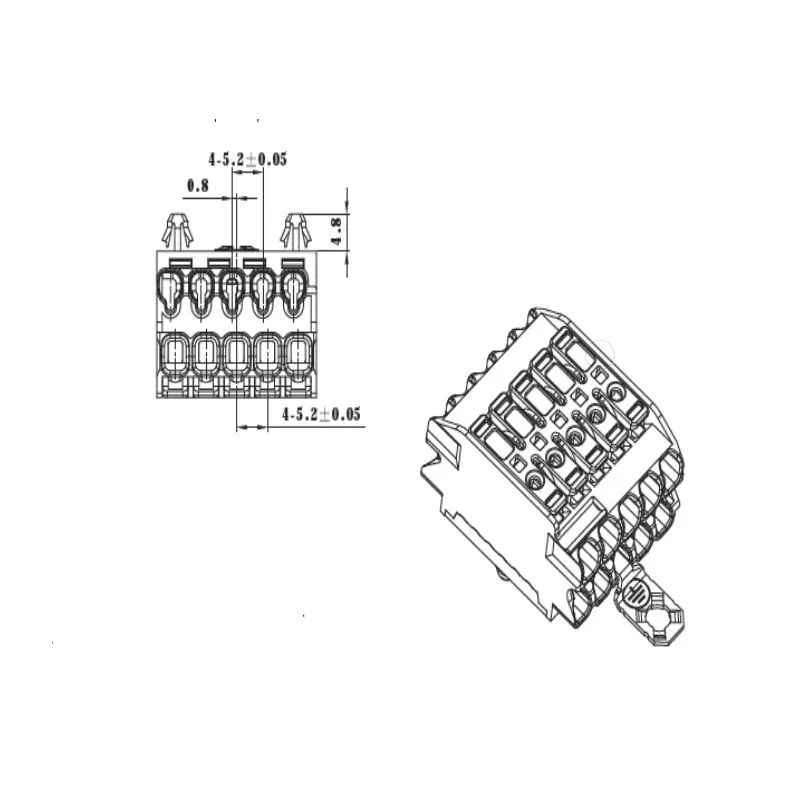 Conector de luminaria sin tornillos 6