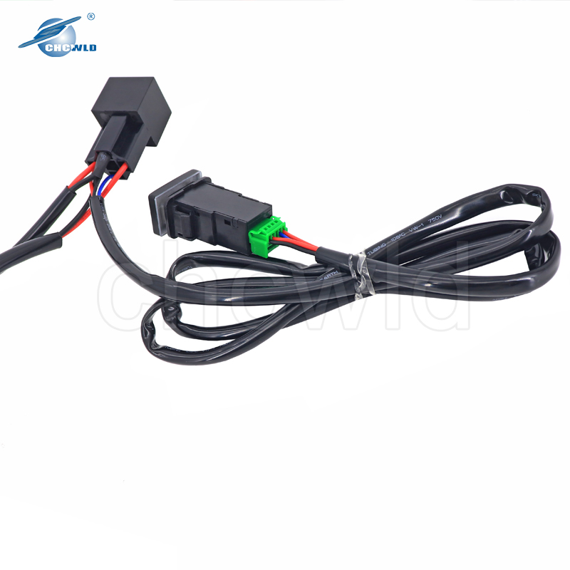 Arnés de cableado para faros antiniebla 12V 40A Kit de cableado para relé de faros antiniebla con interruptor de encendido/apagado