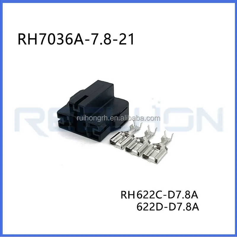 Conector de lámpara de faro de enchufe para soporte de motocicleta DJ7036A-7.8-21