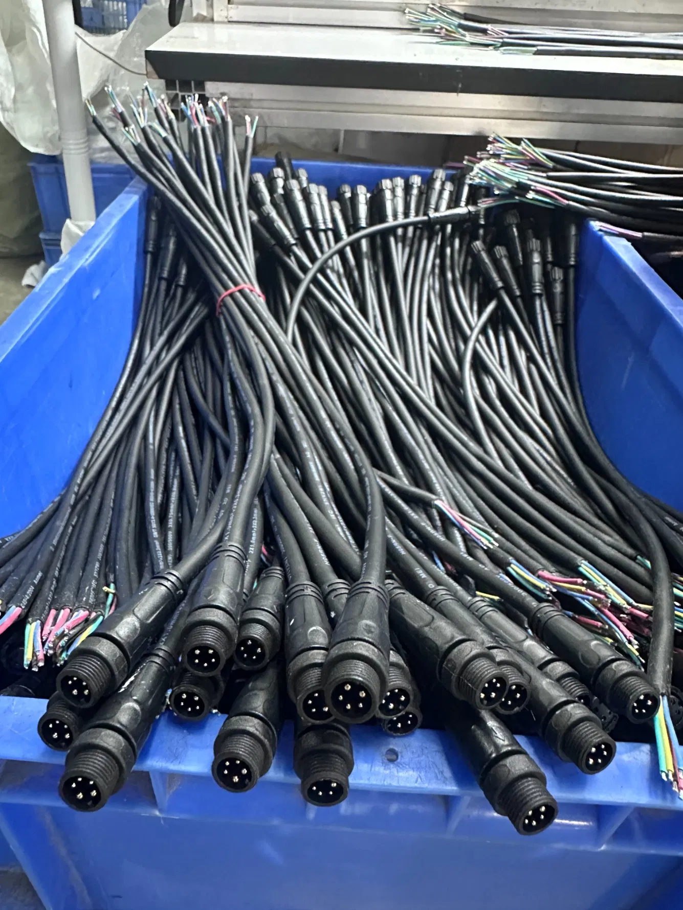 M12 Conector de cable impermeable para iluminación LED y CCTV
