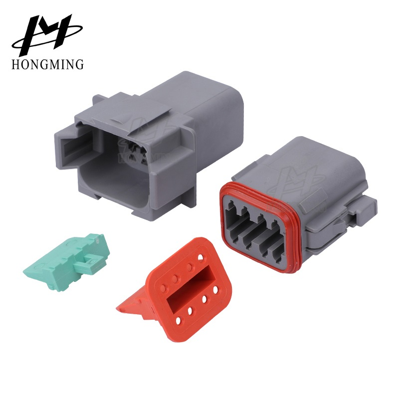 8 Conector Automotriz Deutsch a Prueba de Agua Dt04-8p Cable Eléctrico Femenino