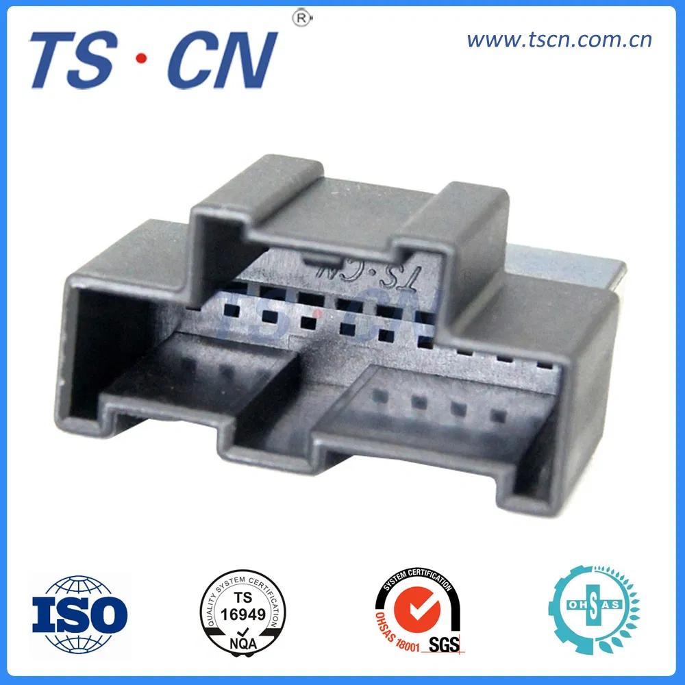 Conector de terminal macho de arnés de cable automotriz de plástico de General Motor Ts2105-16p-11rd