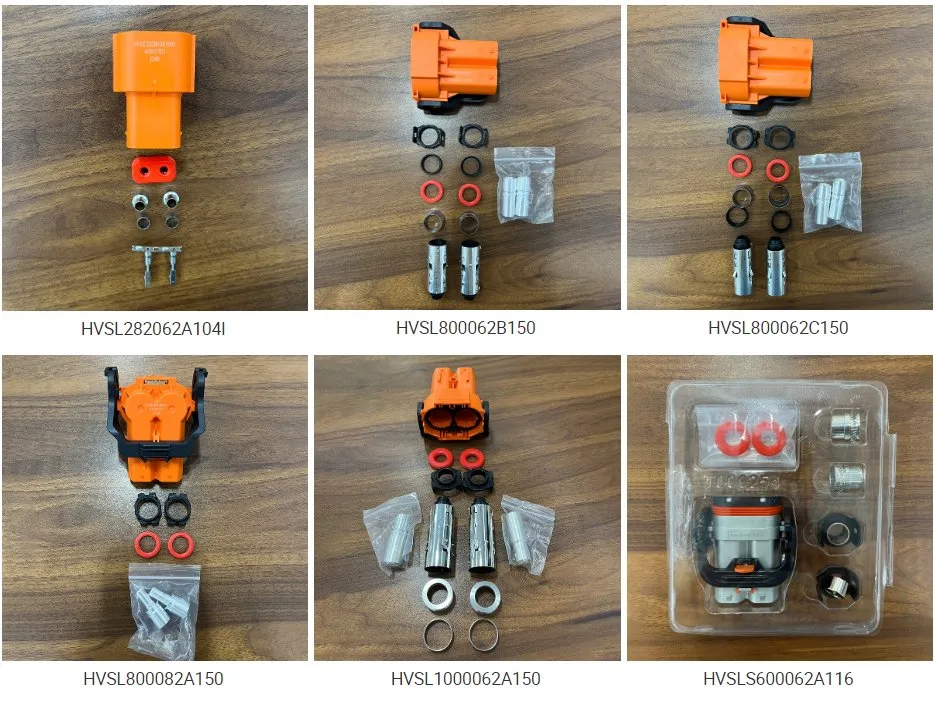 Conjunto de arnés de cableado con blindaje metálico de alta tensión Hvil 2 con conector para sistema automotriz eléctrico Hvc2p60fs1