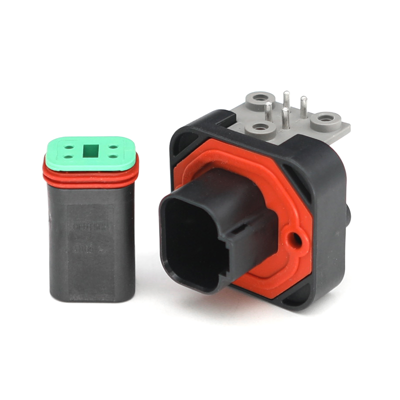 2/4/6/8/12pin Dt13 Conector Automotriz Impermeable Dt Con Ángulo Recto Montaje en PCB Enchufe de Cable a Placa Venta Directa de Fábrica