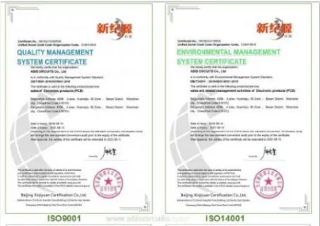 Certificado de calidad internacional - Parte 1