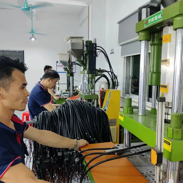 Muestra de cable coaxial