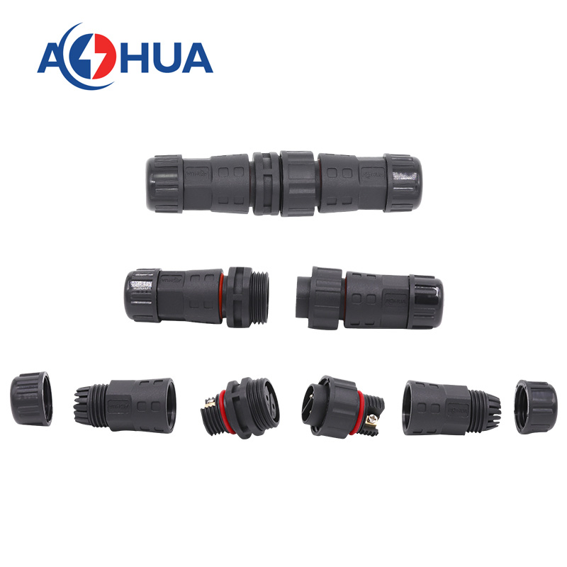 Conector de Potencia a Prueba de Agua para Ensamblaje de Motor Agrícola Exterior 2pin Masculino Femenino