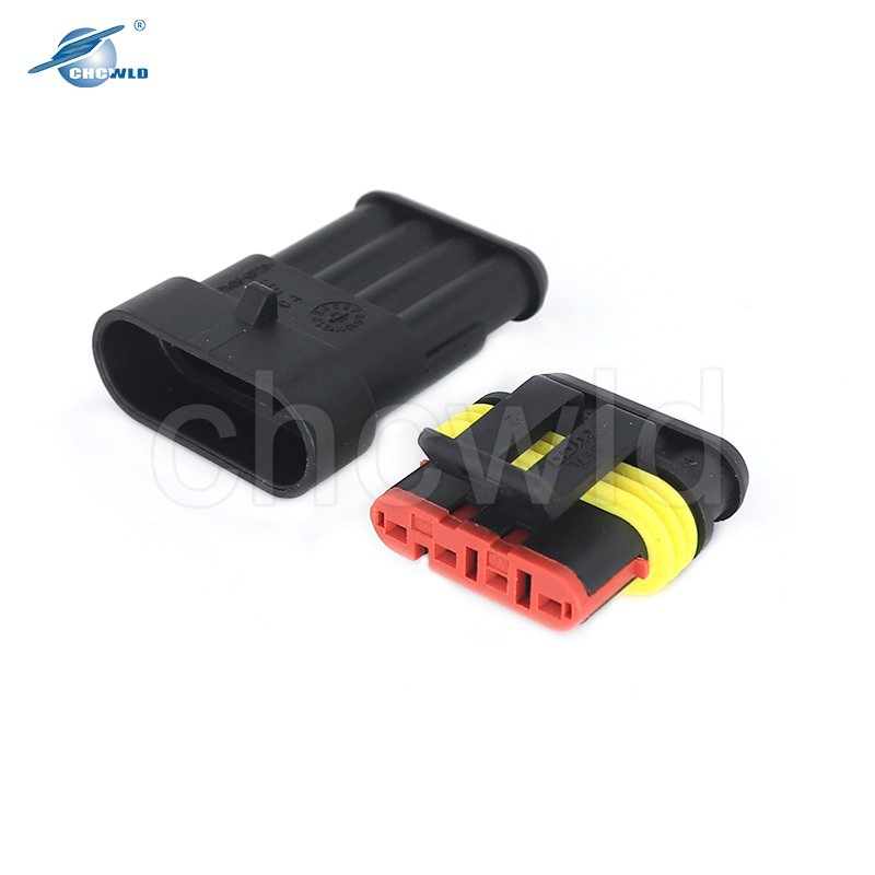 1p 2p 3p 4p 5p 6 Conector de arnés de cable automotriz impermeable de la serie AMP Superseal 1.5