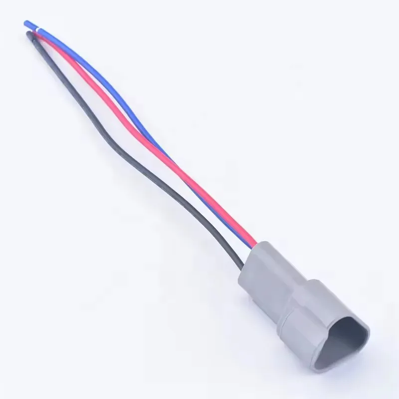 Ensamblaje de arneses eléctricos automotrices personalizados Deutsch 3p conector 3 cable 16AWG