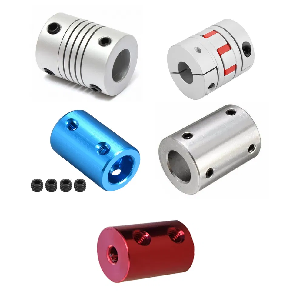 Acoplamiento de eje rígido flexible personalizado varios conector de motor 2/3/4/5/6/8mm