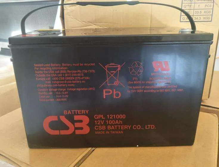 Batería Csb Gp12400, B2 Terminal, Compatible con sistemas APC UPS, Recargable, Altamente eficiente, A prueba de fugas y libre de mantenimiento
