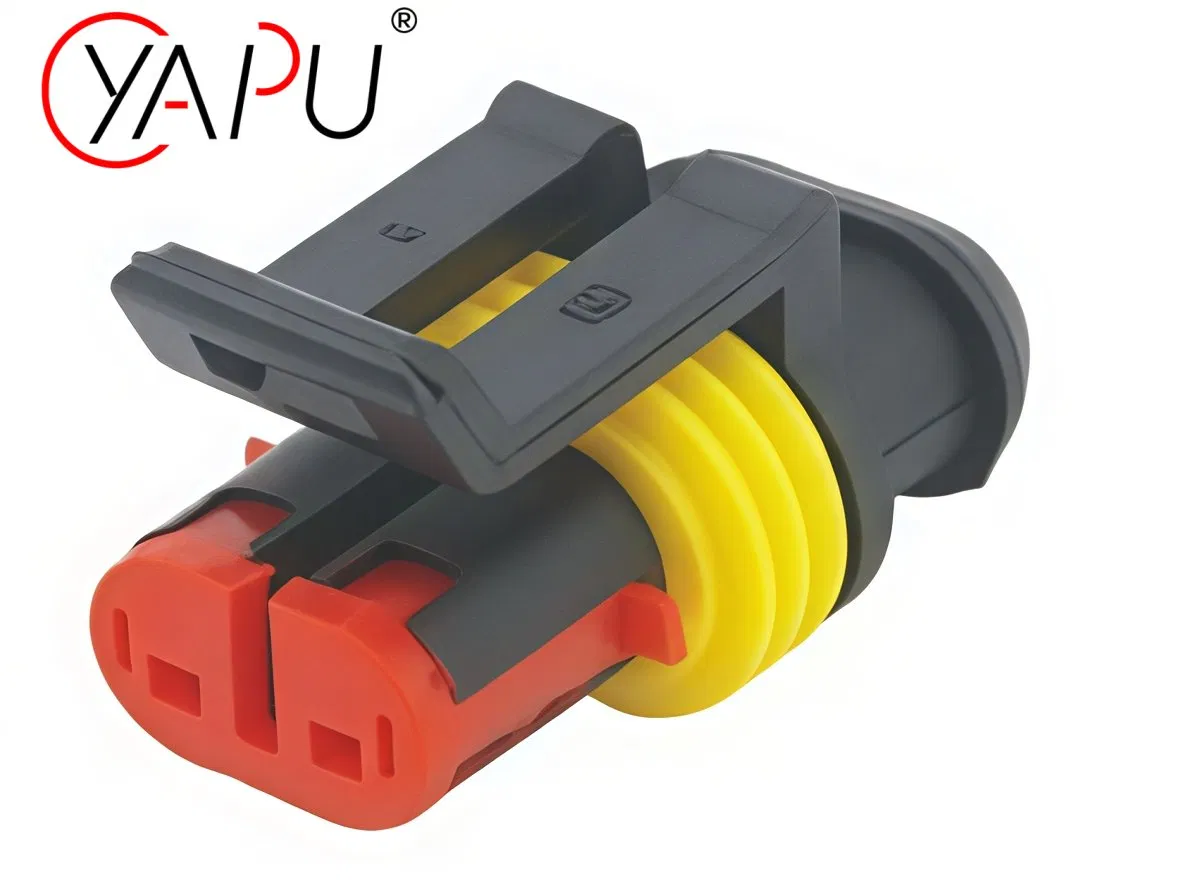 282103-1, 282079-1, 282104-1, 282080-1, 282105-1, 282087-1, 1-6 Conector Automotriz Femenino de Pin Fale PA66 Fábrica Mayorista de Carcasa de Receptáculo Impermeable