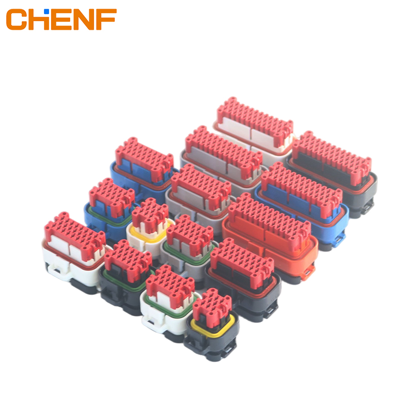 Conector de potencia rápido de arnés de cableado sellado de nylon con contacto de latón automotriz 8 vías 776286-1 personalizado