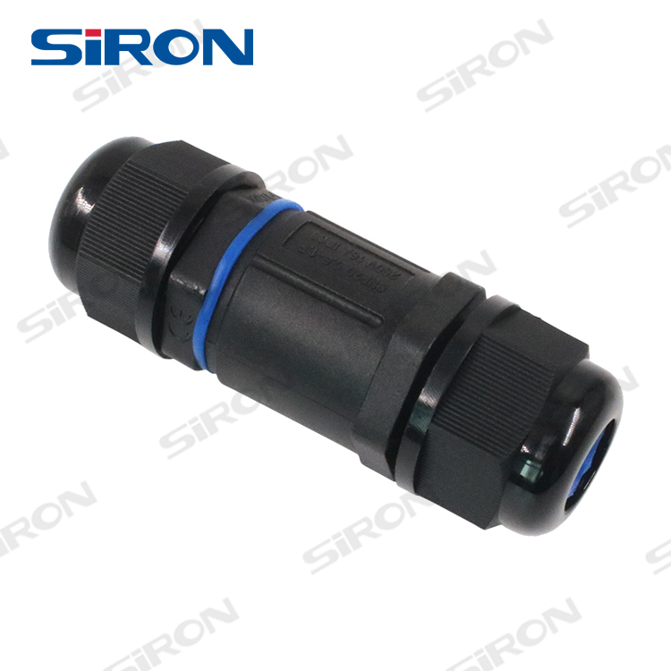 Siron H630 Cable de Alimentación Eléctrica 3 Pin 4pin para Uso en Iluminación LED Exterior o Subacuática IP68 Conector Impermeable