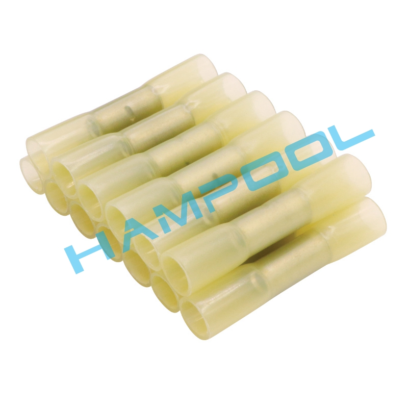 Conectores eléctricos a prueba de agua de grado marino Hampool 200 PCS, conectores de extremo termorretráctiles