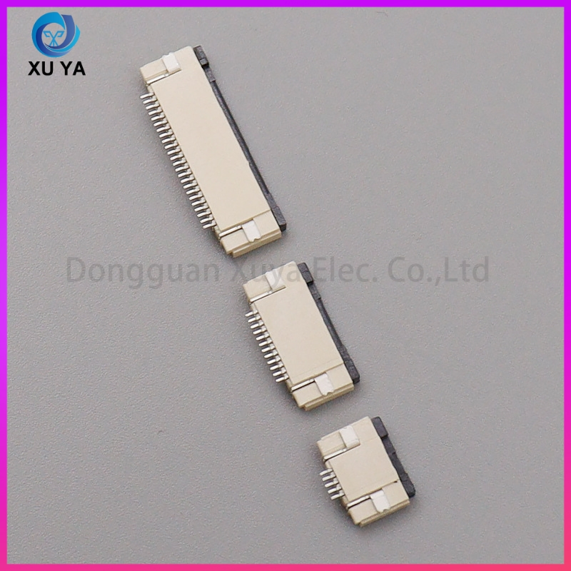 Fábrica de Suministro Estable y Venta Directa 0.5mm 12pin Conector FPC de Montaje Inferior para Socket FFC para Control Industrial y Iluminación LED Automotriz