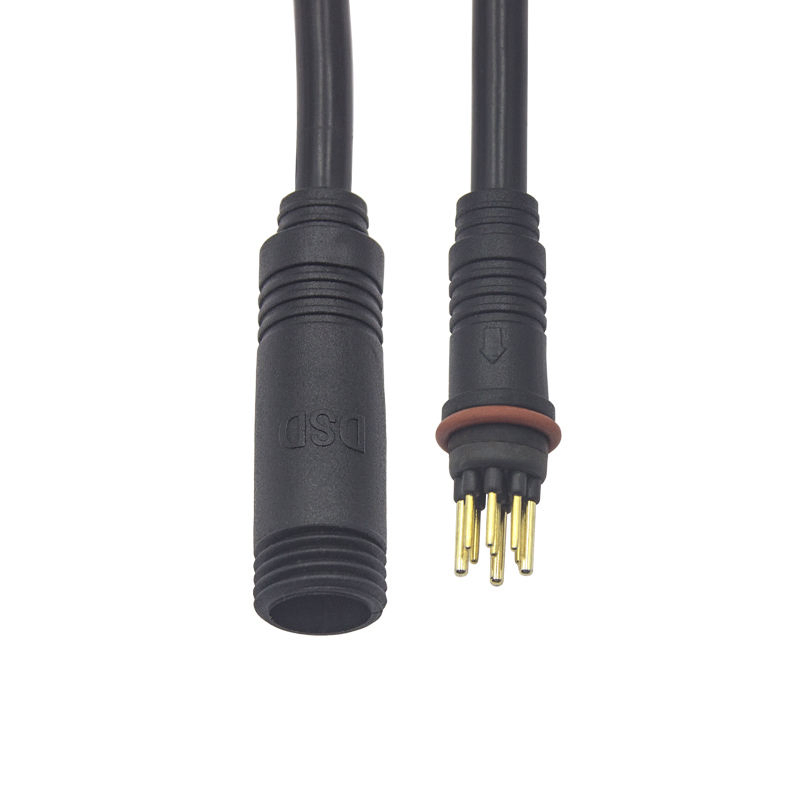 Conector de Cabeza de Motor Directo M13 Adaptador Automotriz Macho Hembra (3+6) 9 Enchufe IP67 Conector de Cable Impermeable