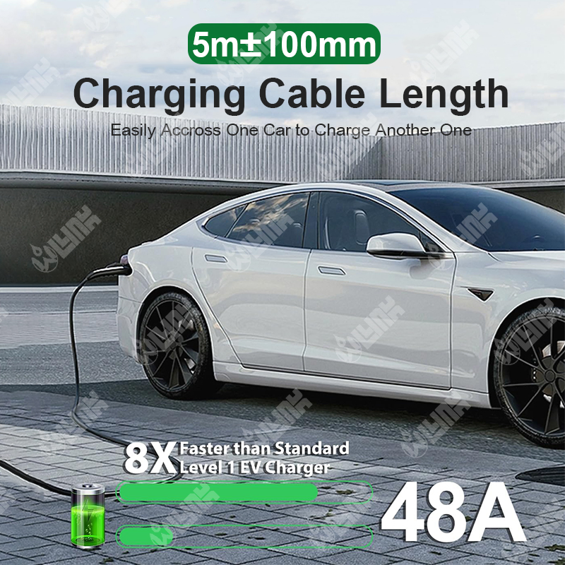 Conector Nacs Premium 48A para carga de vehículos eléctricos Tesla