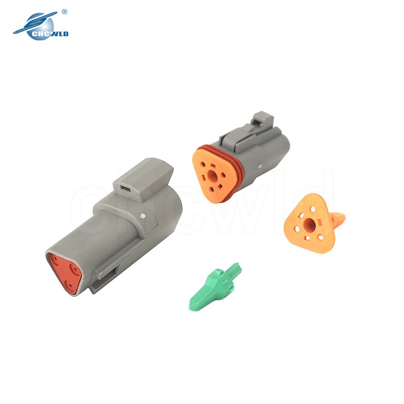 Conector Automotriz Deutsch de la Serie Dt de Alta Calidad a Prueba de Agua Dt04-2p 3p 4p 6p 8p 12p Dt06-2s 3s 4s 6s 8s 12s