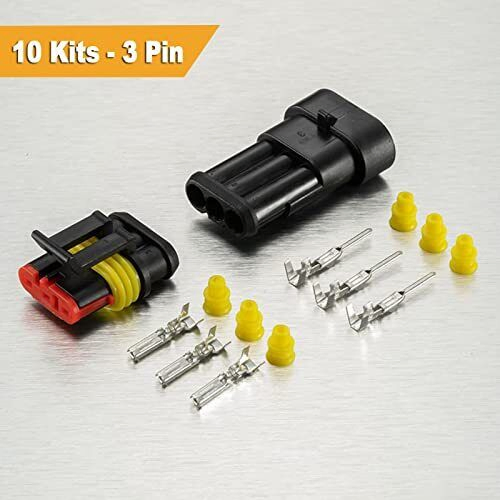 Kit de conectores eléctricos automotrices a prueba de agua con 10 pines