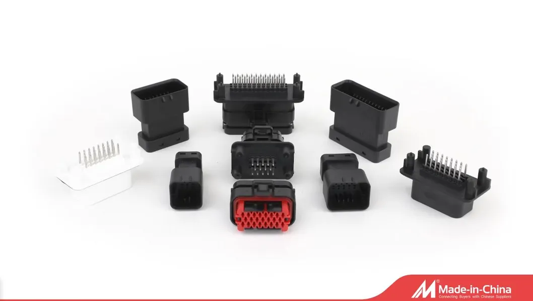 Conector de alojamiento de cabezal PCB vertical para ECU automotriz eléctrica 23ways conector de cabezal PCB 776200/776200-1/776230