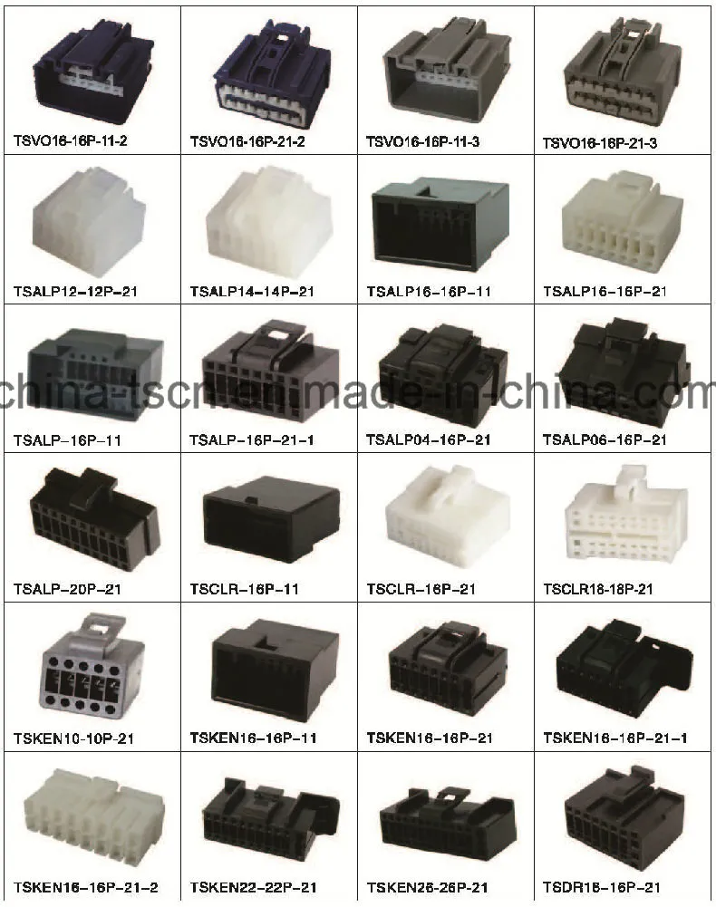 Conector hembra de arnés de cable de radio de audio eléctrico Kenwood para automóviles Tsken16-16p-21-1