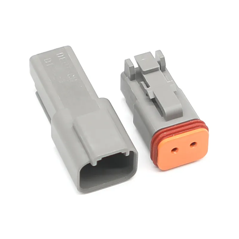 2/3/4/6/8/12pin Conectores de alta calidad a prueba de agua de la serie Dt, conectores automotrices macho y hembra, venta directa de fábrica de conectores para automóviles Dt04 Dt06