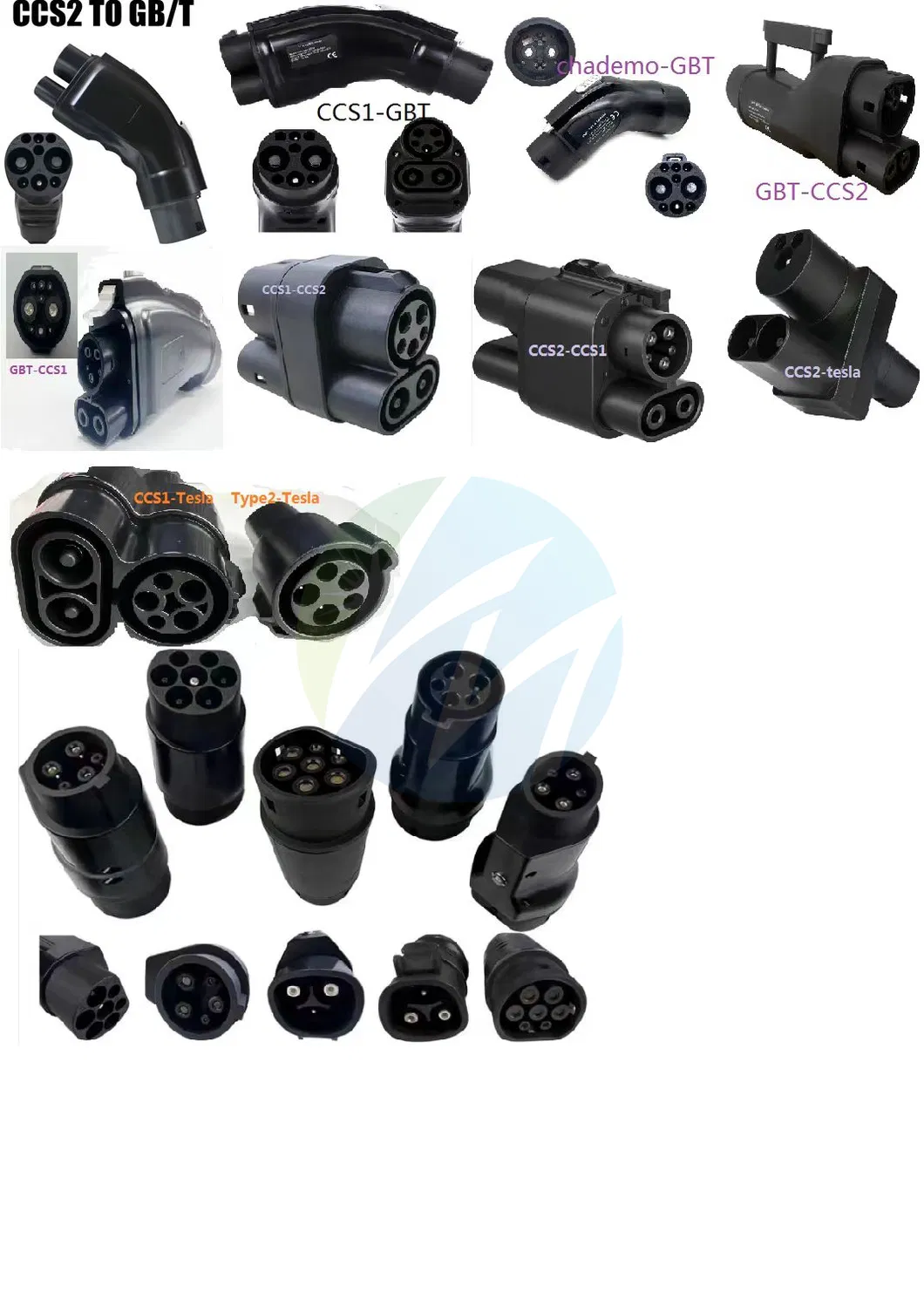 CC CCS1 Carga de Vehículos Eléctricos CCS2 Enchufe de VE 200A Conector de Cargador Rápido Combo
