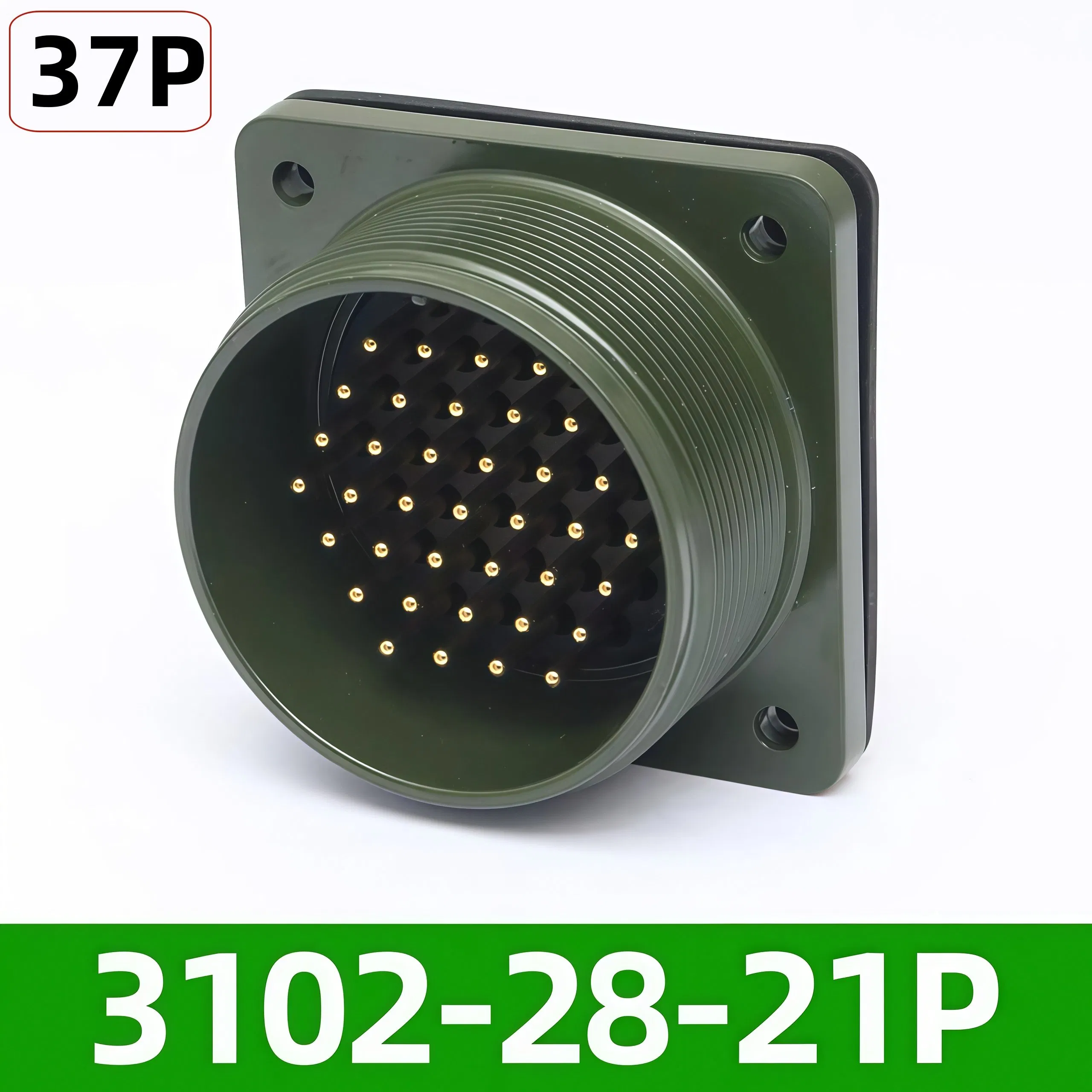 37pin 13A Ms3106A-28-21s Mil5015 Conector Circular para Motor Servo CNC