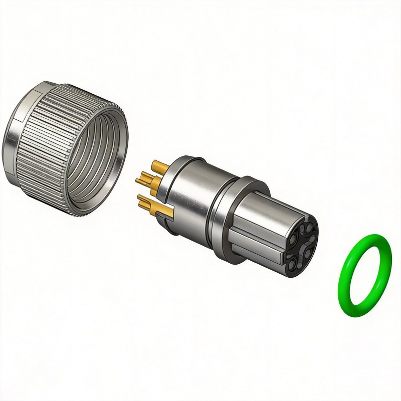 Conector OEM personalizado IP68 a prueba de agua M12 M8 M23 conector industrial de empuje y tirón, conector circular eléctrico roscado para sensor de automatización industrial