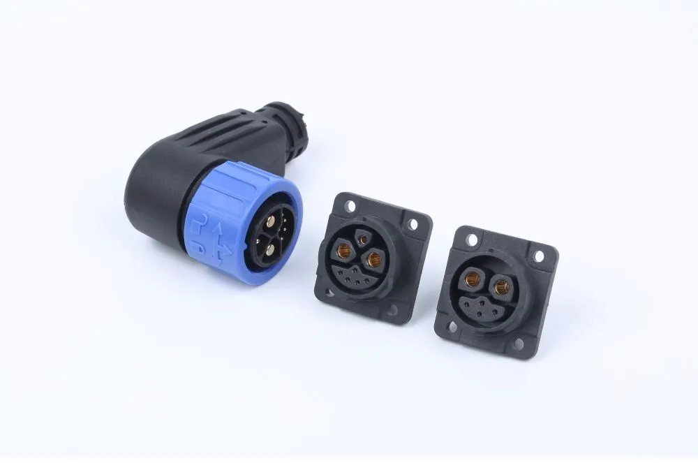 2 Pin de alta tensión IP67 Conector de motor impermeable para sistemas de baterías de litio