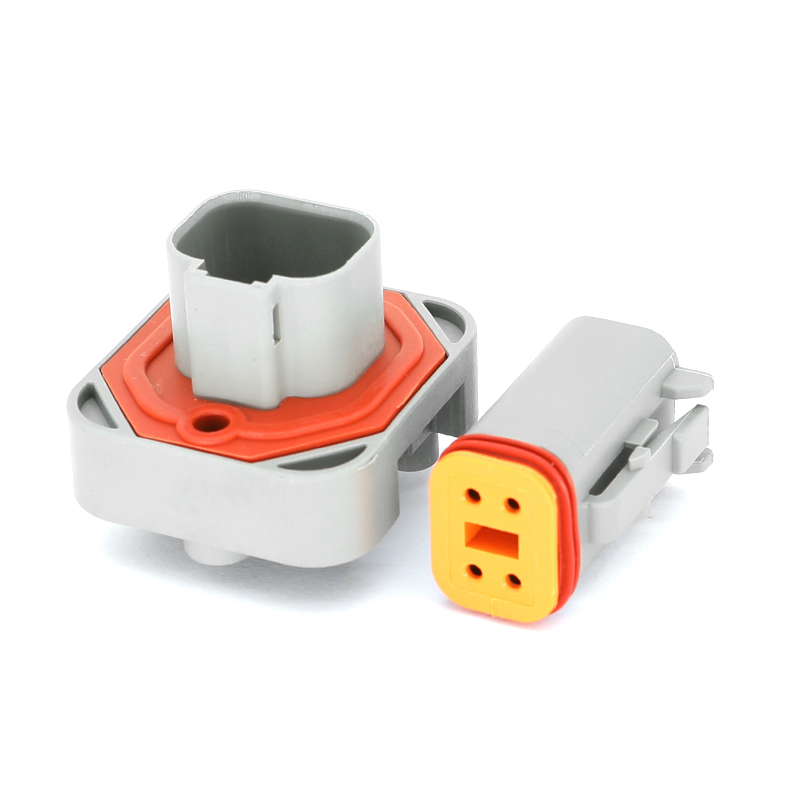 2/4/6/8/12pin Dt15 Conector Automotriz Impermeable Dt Pin Recto Montaje PCB Cabeza Cable a Placa Enchufe Socket Venta Directa de Fábrica